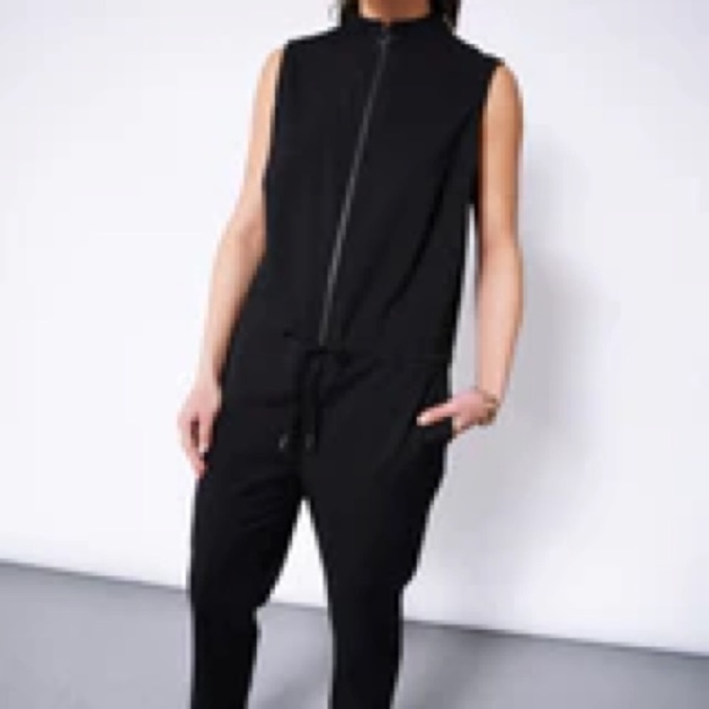 Wildfang Empower Zip Up Sleeveless Jumpsuit size XXL
